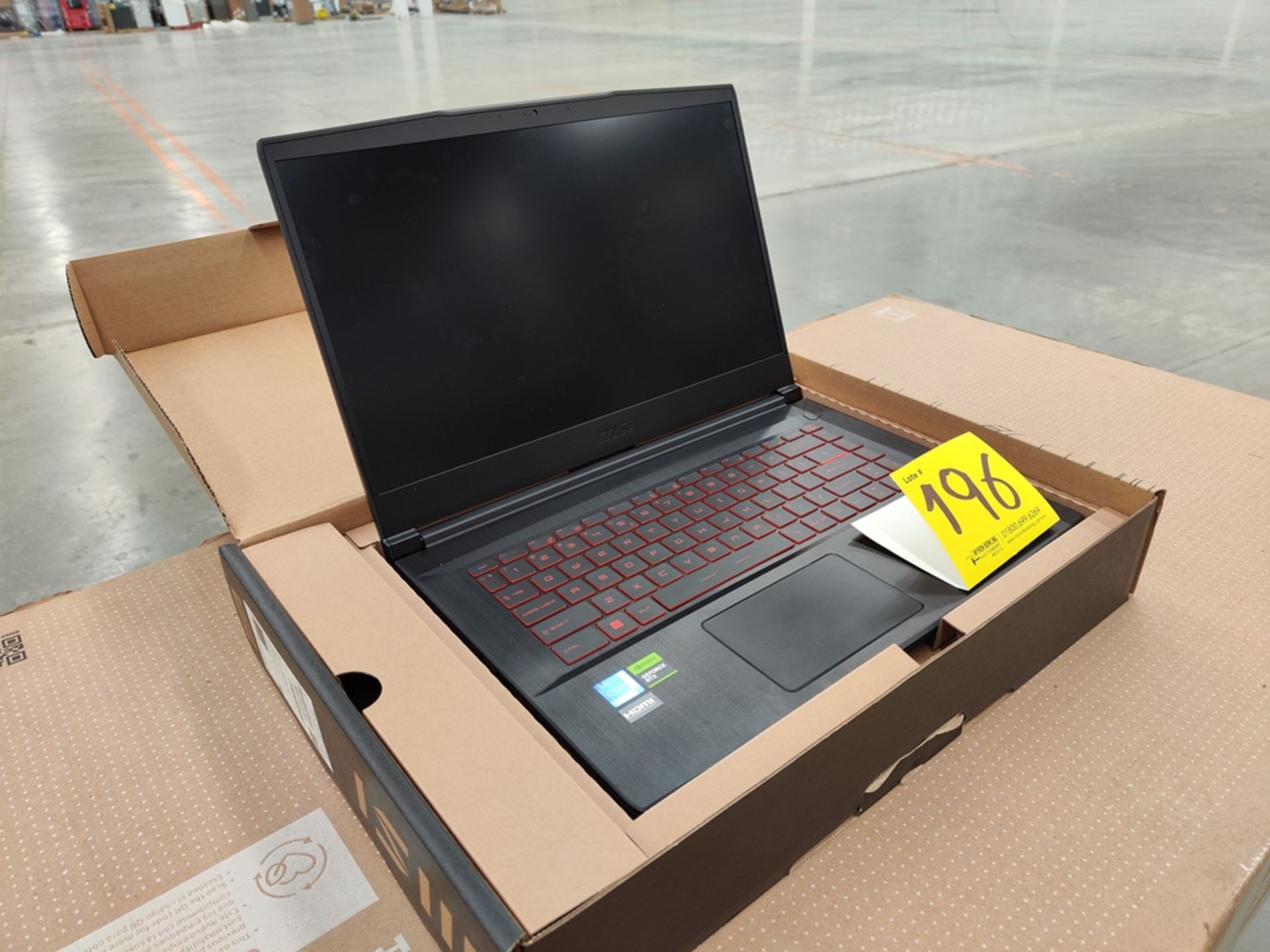 Lote de 1 laptop Marca MSI, Modelo THIN GF6312VF, almacenamiento de 1 TB; 32 GB RAM, Serie 038102 ( - Image 3 of 5