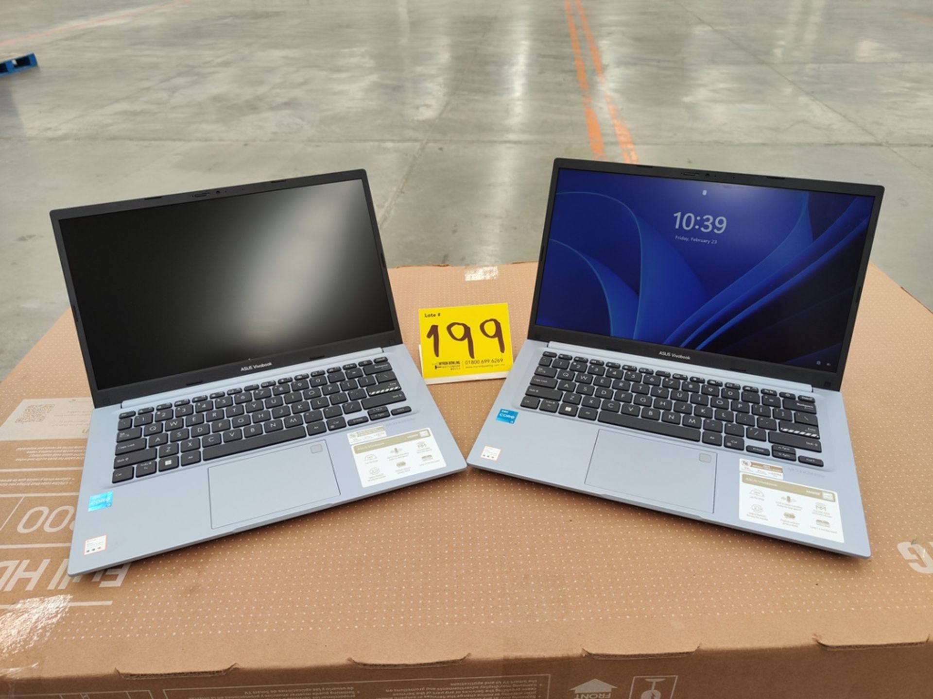 Lote de 2 laptops contiene: 1 laptop Marca ASUS, Modelo X1402Z, almacenamiento de 512; 8 GB RAM, Se