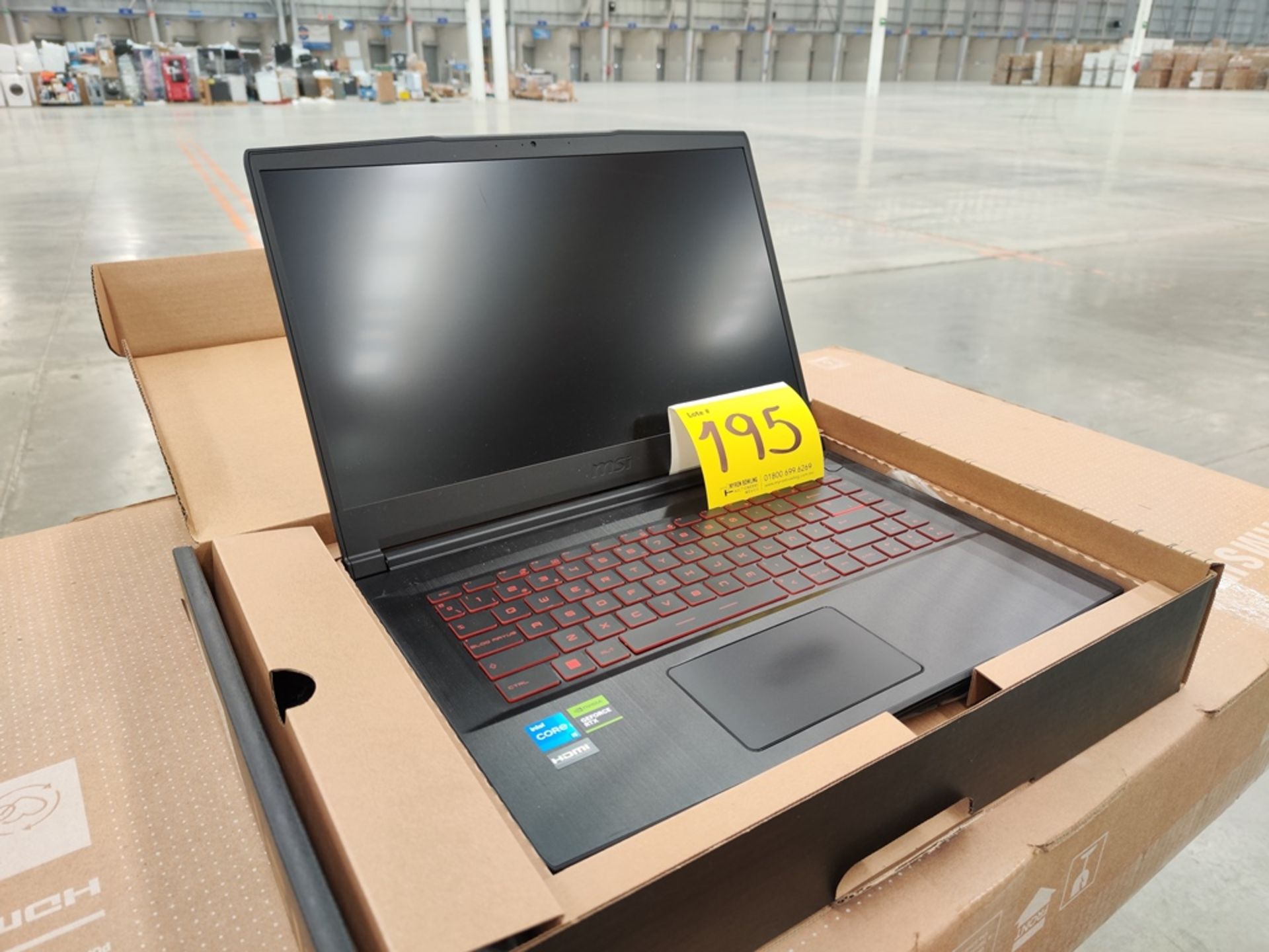 Lote de 1 laptop Marca MSI, Modelo THIN GF6312VE, Almacenamiento 512 GB; 16 GB RAM, Serie 118113 (N - Image 3 of 5