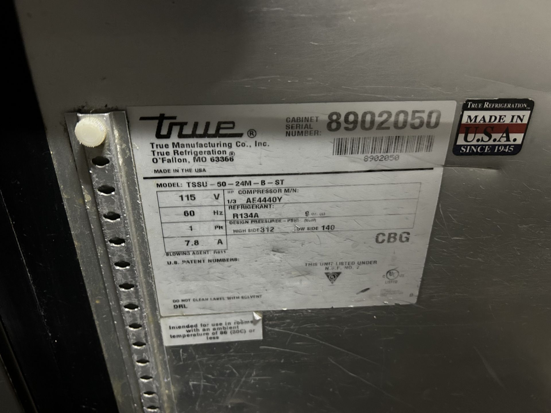 1 Mesa de trabajo refrigerada Marca TRUE Modelo TSSU6024MBST Serie 8902050 en Acero Inoxidable con - Image 4 of 5