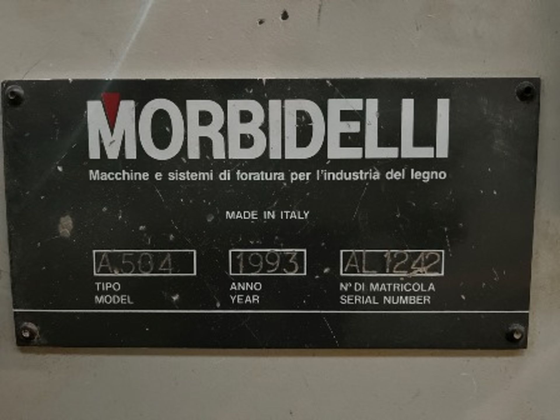 CNC Router Marca MORBIDELLI , Modelo AUTHOR 504, No de serie AL 1242, Año 1993, 380V; Incluye 1 Rou - Image 32 of 34