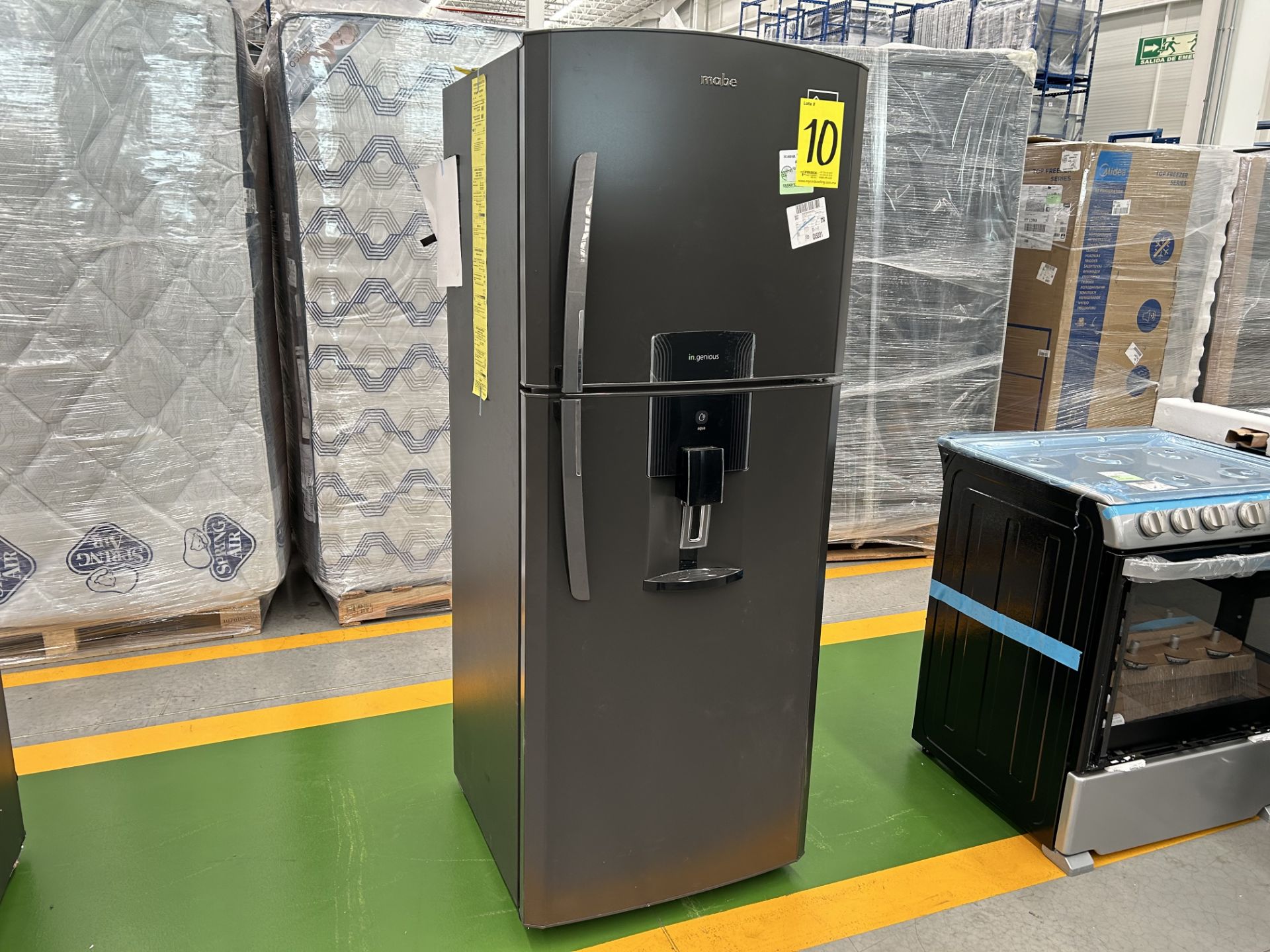 1 Refrigerador con dispensador de agua Marca MABE, Modelo RME360FDMRD0, Serie 802282 Color GRIS (No - Bild 3 aus 5