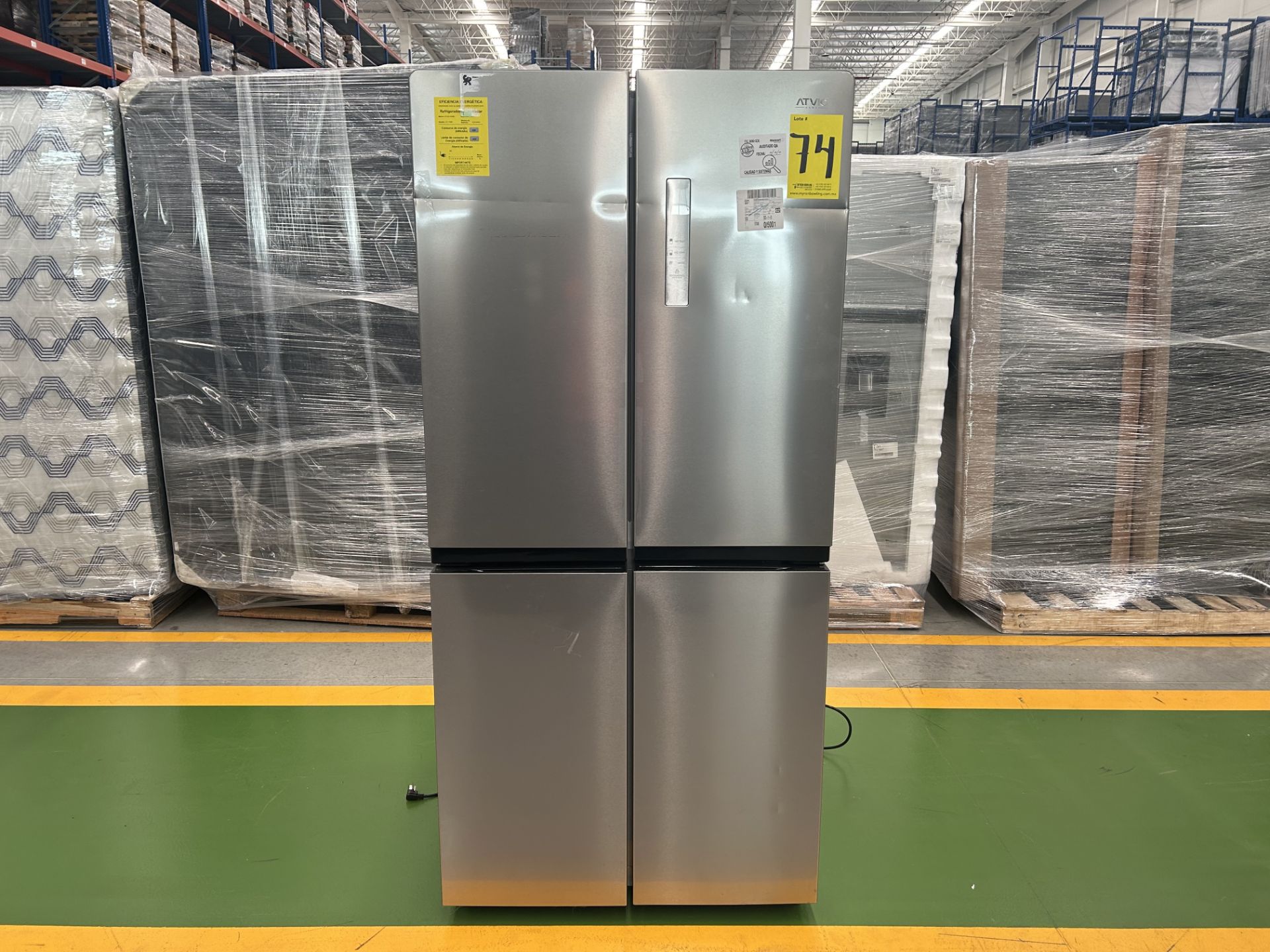 1 Refrigerador Marca ATVIO, Modelo AT17MD, Serie 160093, Color GRIS (No se Asegura su Funcionamient
