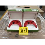 2 Mandos para XBOX, Modelo 1914 PULSE RED, Serie 802237 y 134241, Color ROJO (No se Asegura su Func