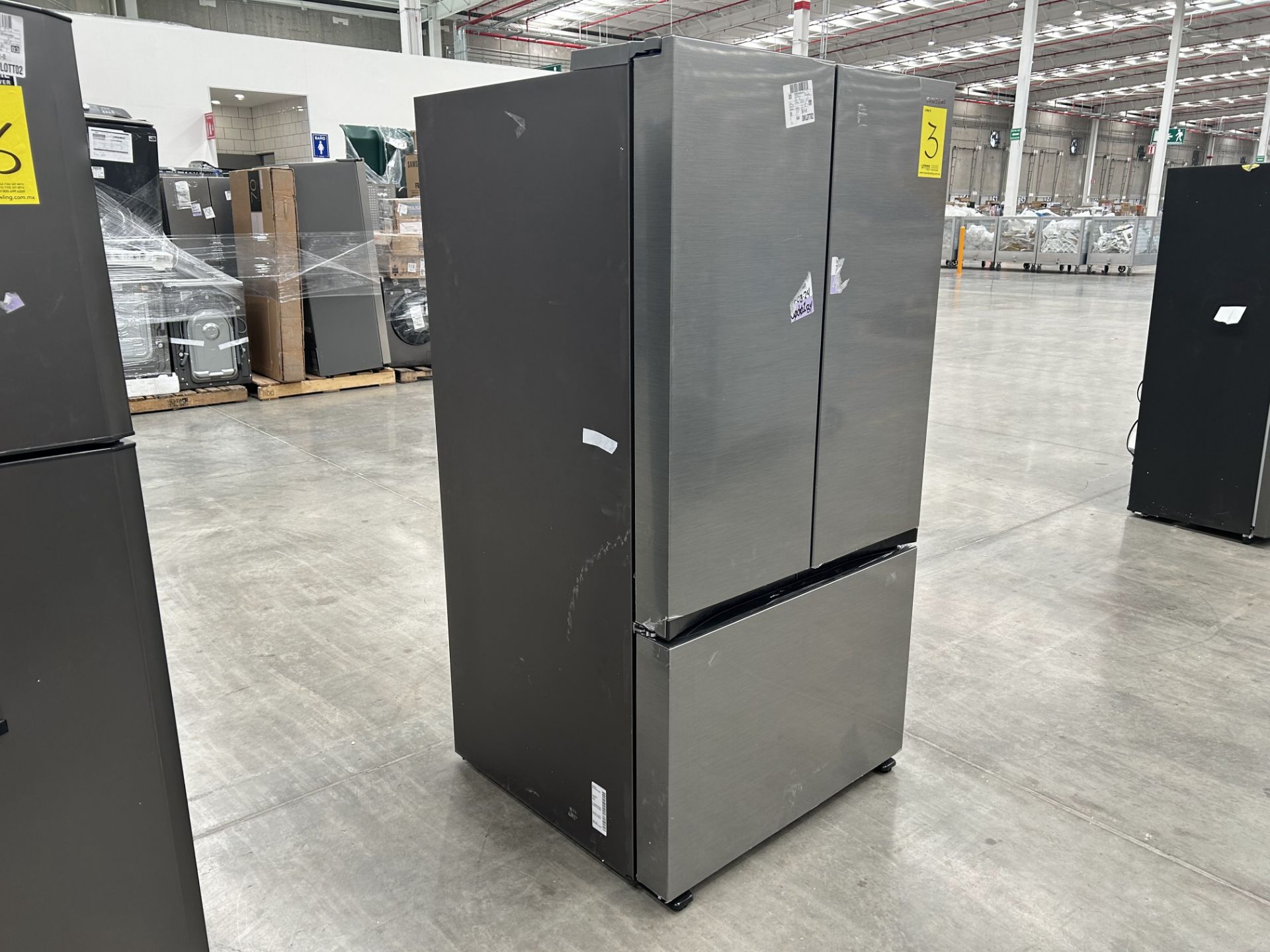 1 refrigerador Marca SAMSUNG, Modelo FR32CG5A10S9EM, Serie 101490K, Color GRIS (No se asegura su fu - Image 5 of 6
