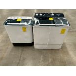 2 Lavadoras contiene: 1 Lavadora de 18 KG, Marca HISENSE, Modelo WSA1801P, Color BLANCO; 1 Lavadora