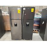 2 refrigeradores contiene: 1 refrigerador con dispensador de agua Marca MABE, Modelo RMA300FJMRD, S