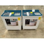 2 Lavadoras contiene: 1 Lavadora de 16 KG, Marca ATVIO, Modelo ATWTT161MX, Color BLANCO; 1 Lavadora