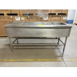 1 Mesa de preparación de alimentos a baño maría Medidas 180 cm x 75 cm x 87 cm (Equipo Usado)