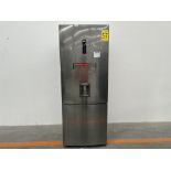 (NUEVO) Refrigerador con dispensador de agua Marca LG, Modelo GB45SPP, Serie 2M874, Color GRIS