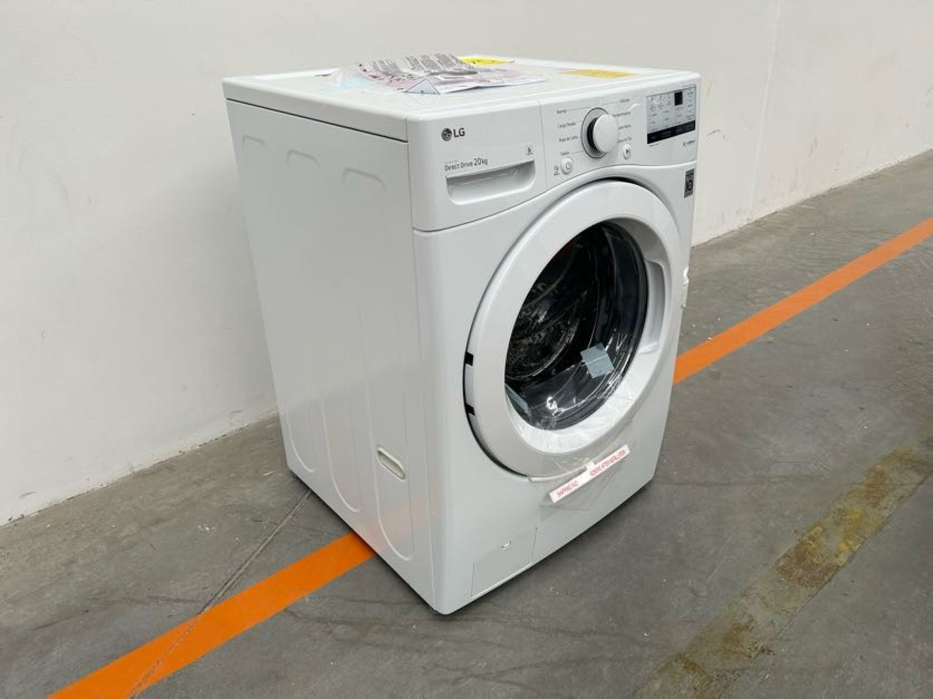 (NUEVO) Lavadora de 20 Kg Marca LG, Modelo WM20WV26W, Serie 02288 Color BLANCO - Image 3 of 5