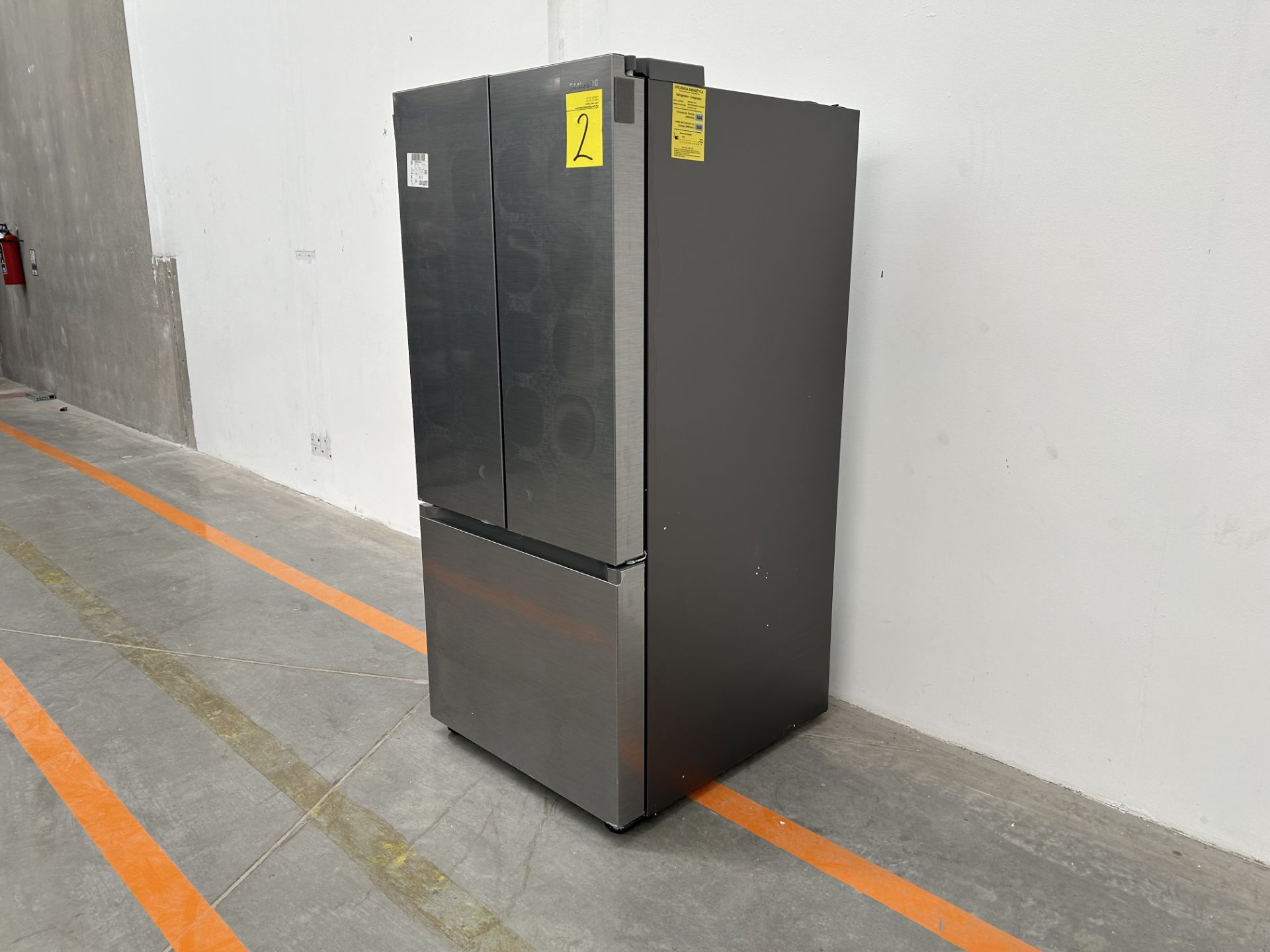 (NUEVO) Refrigerador Marca SAMSUNG, Modelo RF22A410S9, Serie 00813P, Color GRIS - Image 2 of 4