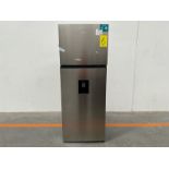 Refrigerador con dispensador de agua Marca HISENSE, Modelo RT16N6CDX, Serie 70331, Color GRIS (Equi