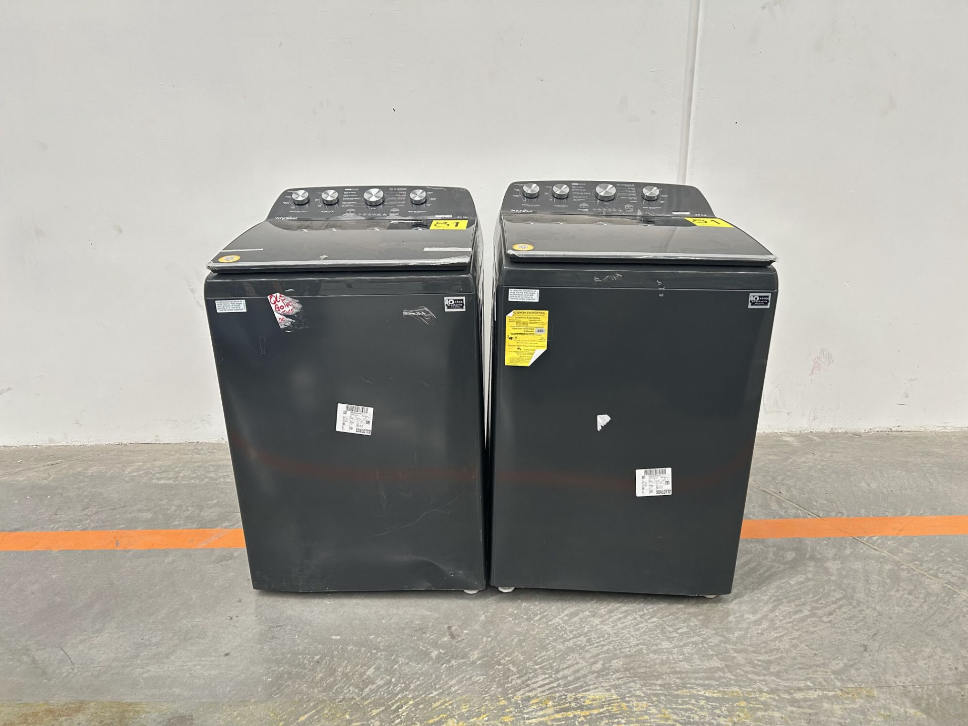 Lote de 2 lavadoras contiene: 1 Lavadora de 20 KG Marca WHIRPOOL, Modelo 8MWTW2024WLG0, Serie 97747 - Image 2 of 8