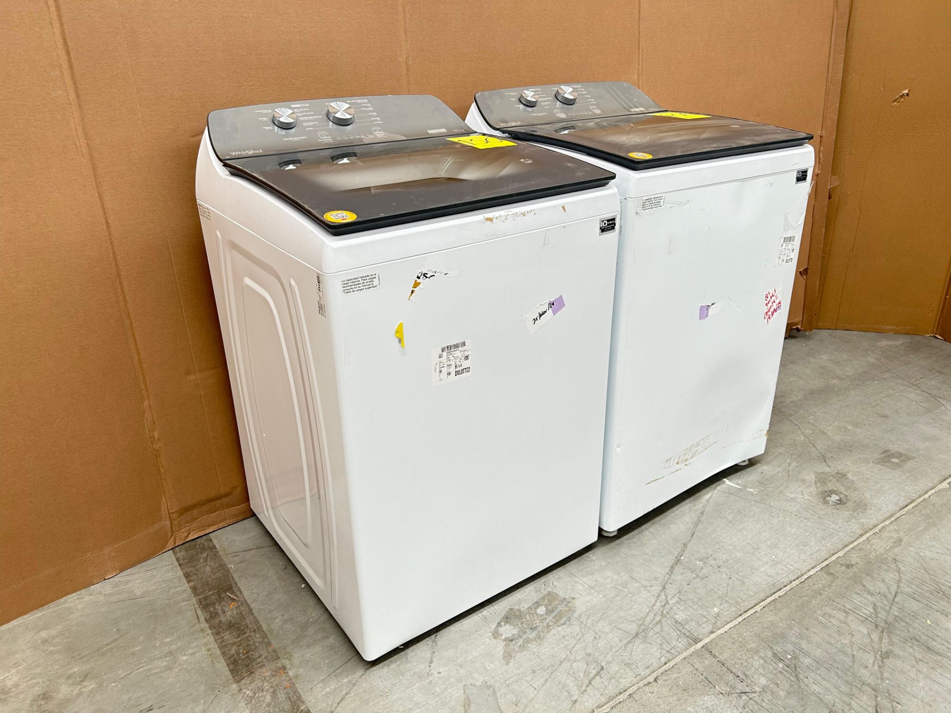 Lote de 2 Lavadoras contiene: 1 Lavadora de 18 KG Marca WHIRPOOL, Modelo 8MWTW1812WPM, Serie 672119 - Image 3 of 6