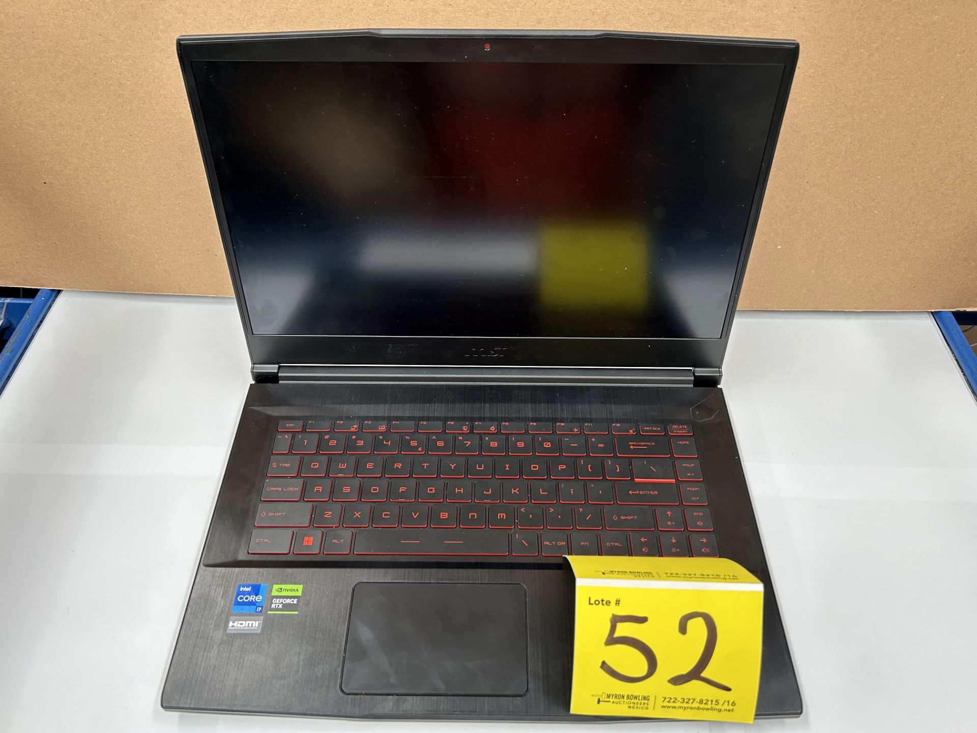 Laptop Marca MSI, Modelo THIN GF63 12V, Serie 038229, INTEL Core i7, 16Gb en Ram y 1 TB de Almacena - Image 2 of 5