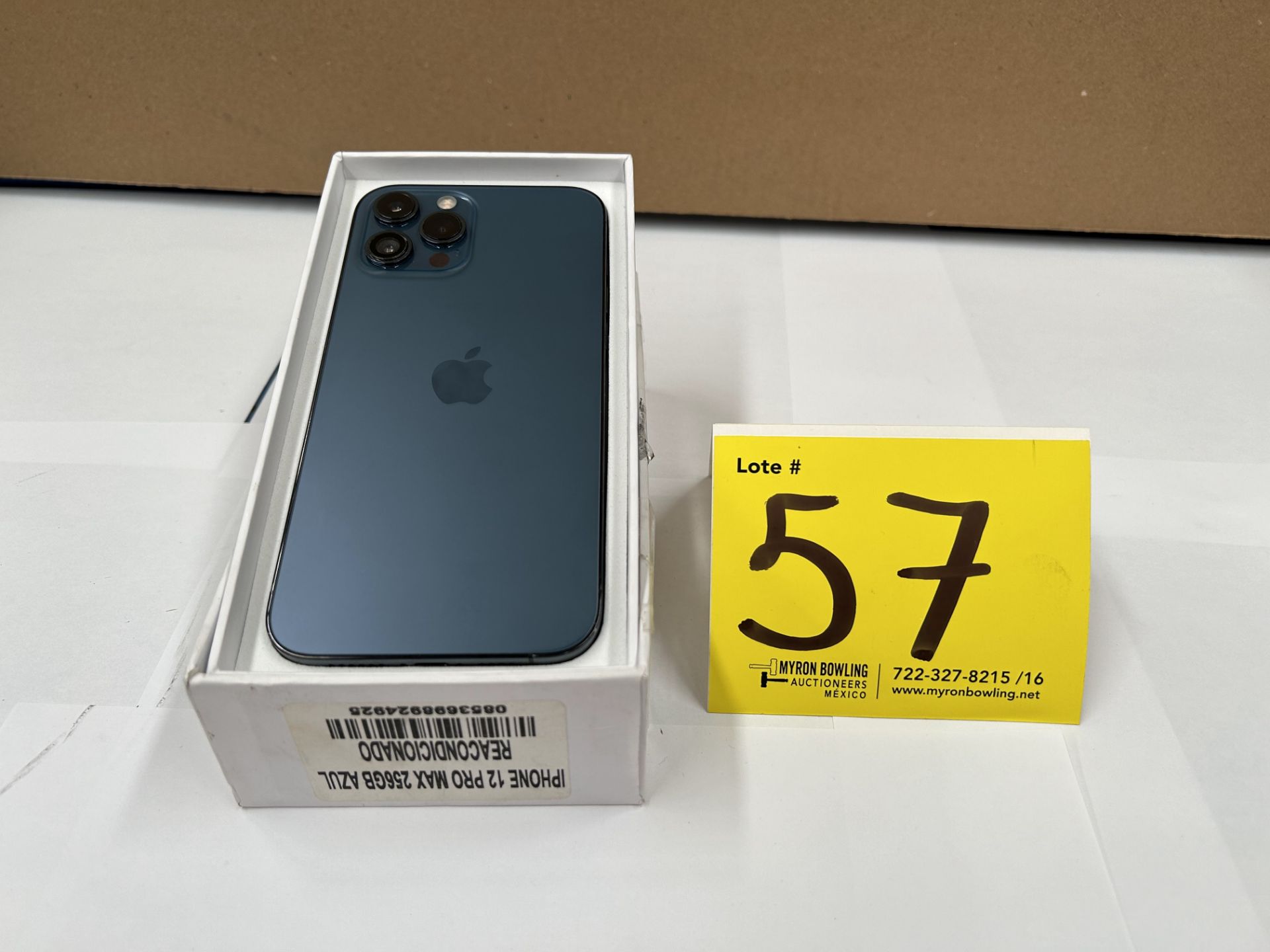 iPhone 12 PRO MAX de 256 GB, color AZUL (IMEI 3567131195718709) (enciende, sin cuenta) (Equipo de d - Image 3 of 5