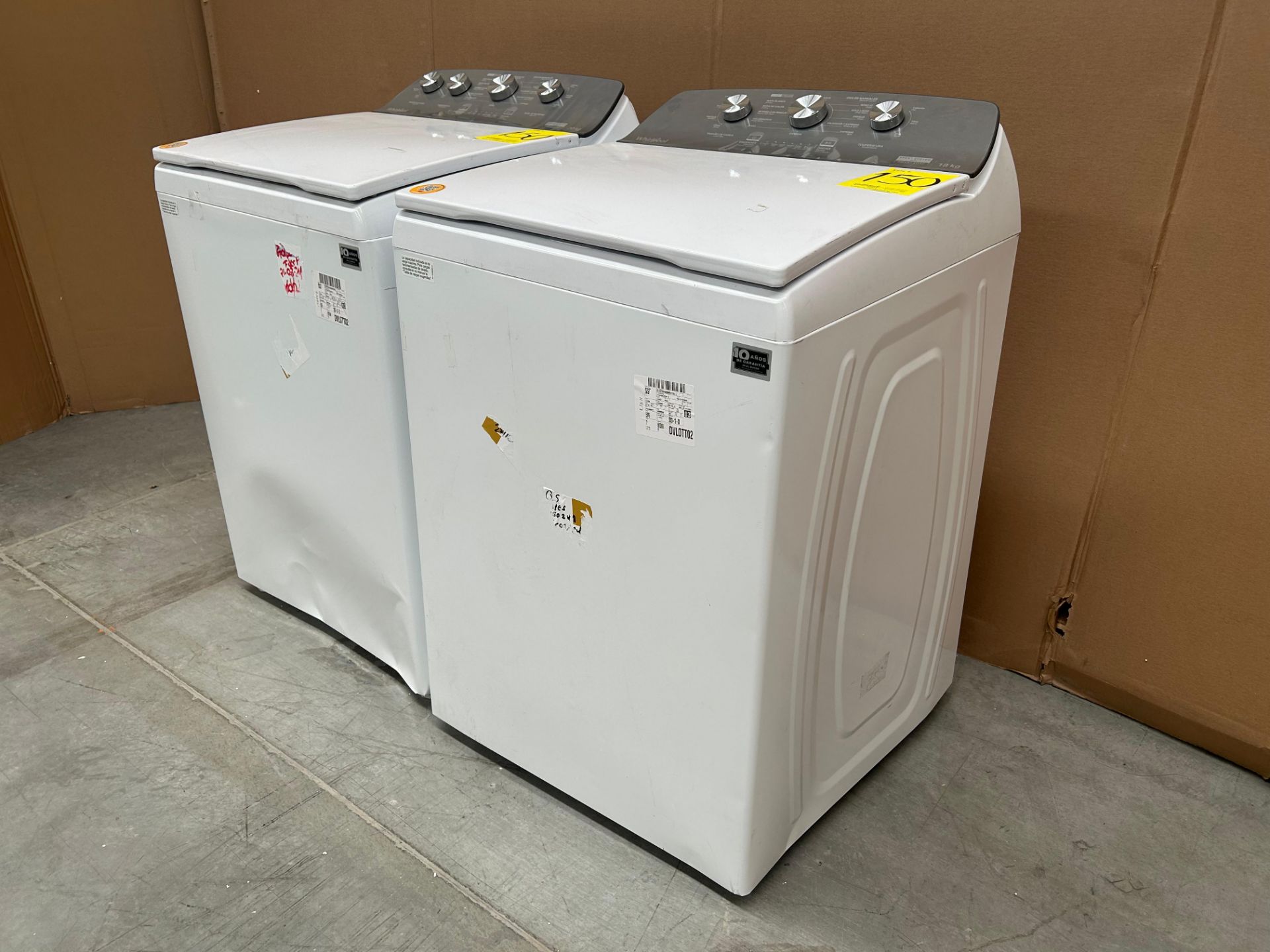 Lote de 2 lavadoras contiene: 1 Lavadora de 20 KG Marca WHIRPOOL, Modelo 8MWTW2024MJM0, Serie 13978 - Image 2 of 6