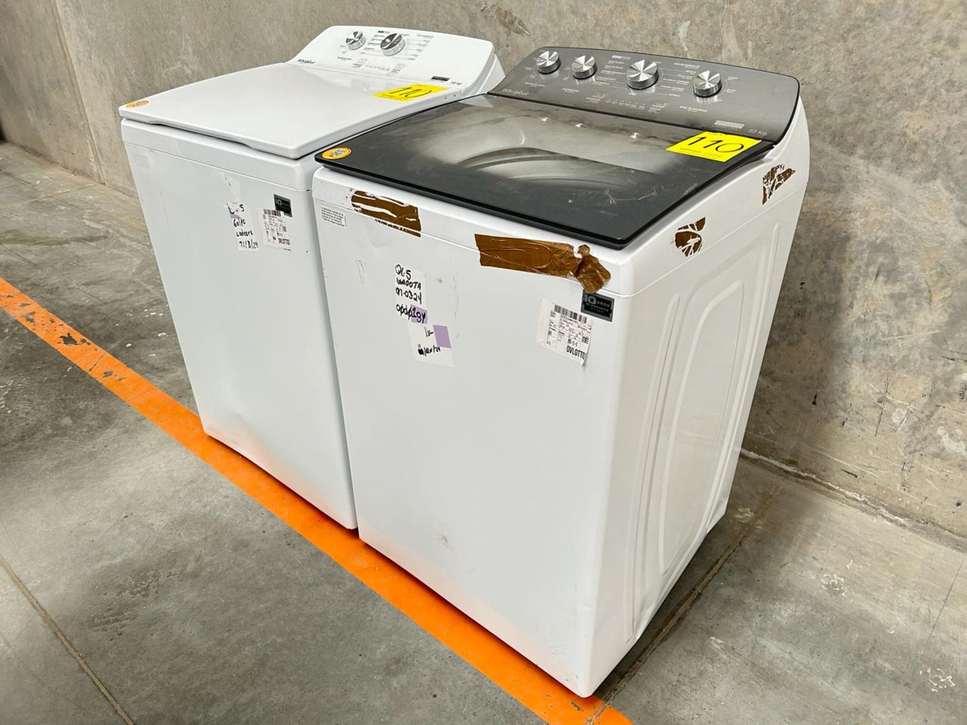 Lote de 2 Lavadoras contiene: 1 Lavadora de 22 KG Marca WHIRPOOL, Modelo 8MWTW2224WJMO, Serie 32473 - Image 2 of 6