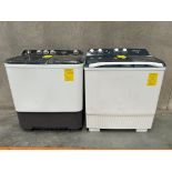 Lote de 2 lavadoras contiene: 1 Lavadora de 18 KG Marca MABE, Modelo LMDX8124HBAB0, Serie S1579, Co