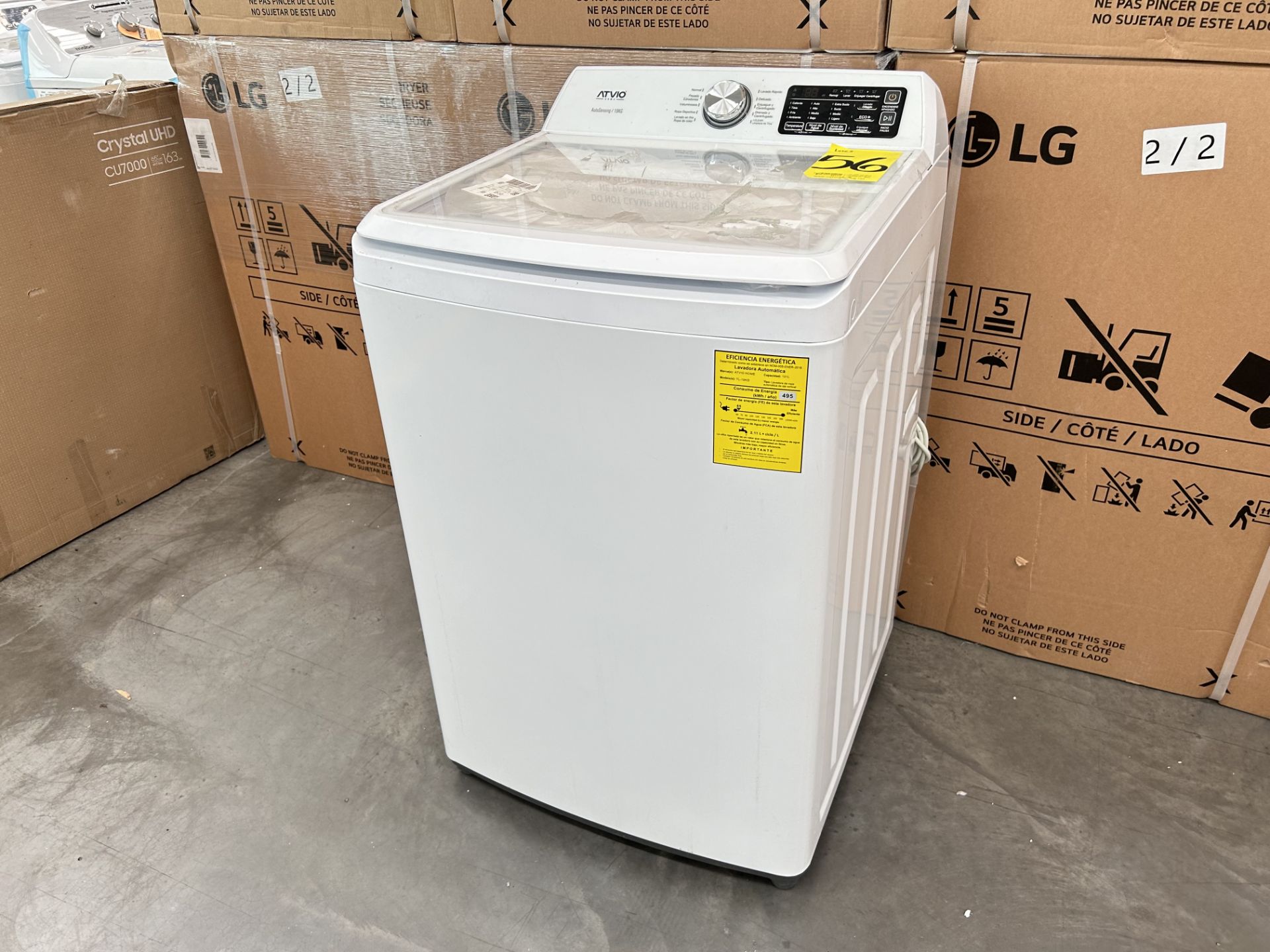 Lavadora de 19 Kg Marca ATVIO, Modelo TL19KG, Serie R00190, Color BLANCO (Equipo de devolución) - Bild 3 aus 9