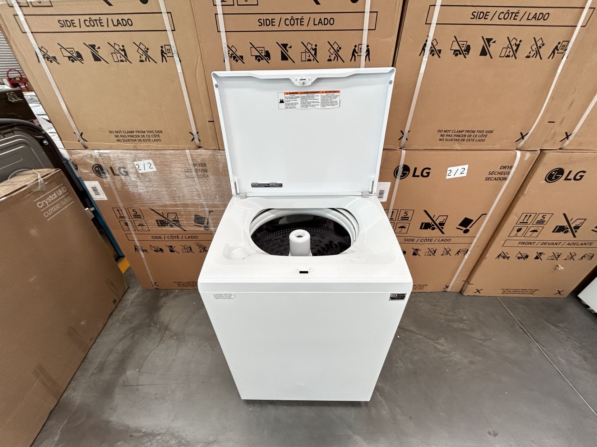 Lavadora de 22 Kg Marca WHIRLPOOL, Modelo 8MWTW2224PMM0, Serie 671429, Color BLANCO (Equipo de devo - Image 5 of 8