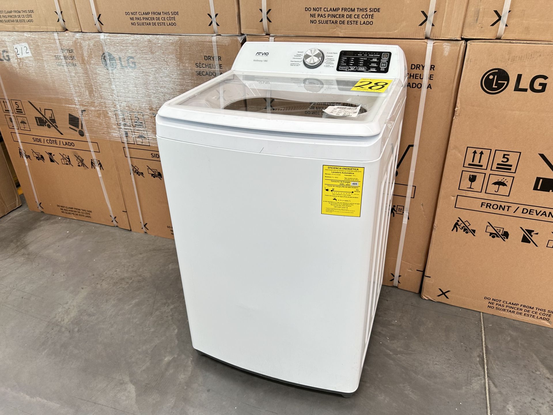 Lavadora de 19 Kg Marca ATVIO, Modelo TL19KG, Serie R00189, Color BLANCO (Equipo de devolución) - Bild 3 aus 8