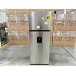 Refrigerador con dispensador de agua Marca HISENSE, Modelo RT16N6CDX, Serie M10136, Color GRIS (Equ