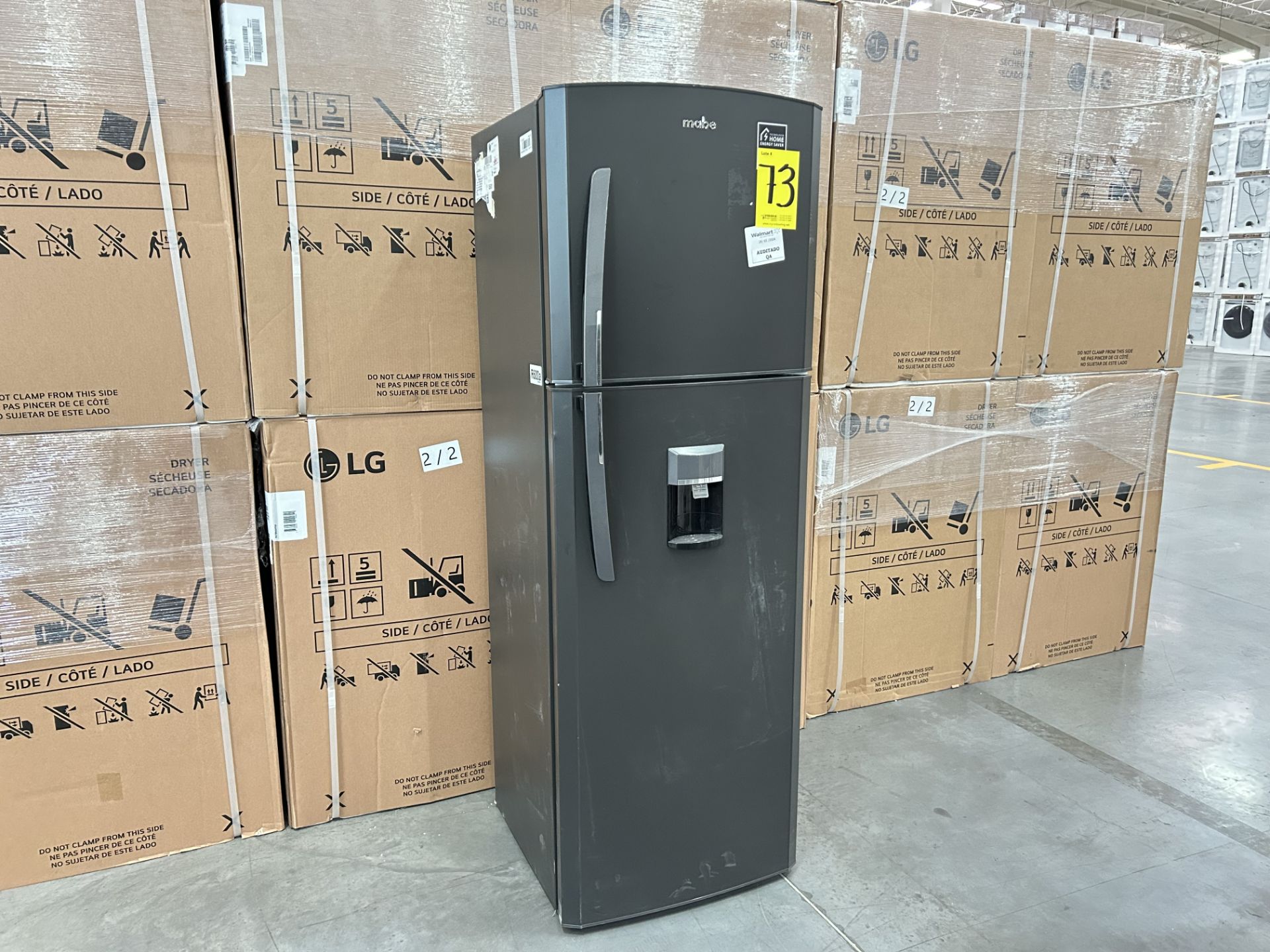 Refrigerador con dispensador de agua Marca MABE, Modelo RMA300FJMR, Serie 710675, Color GRIS (Equip - Bild 2 aus 7