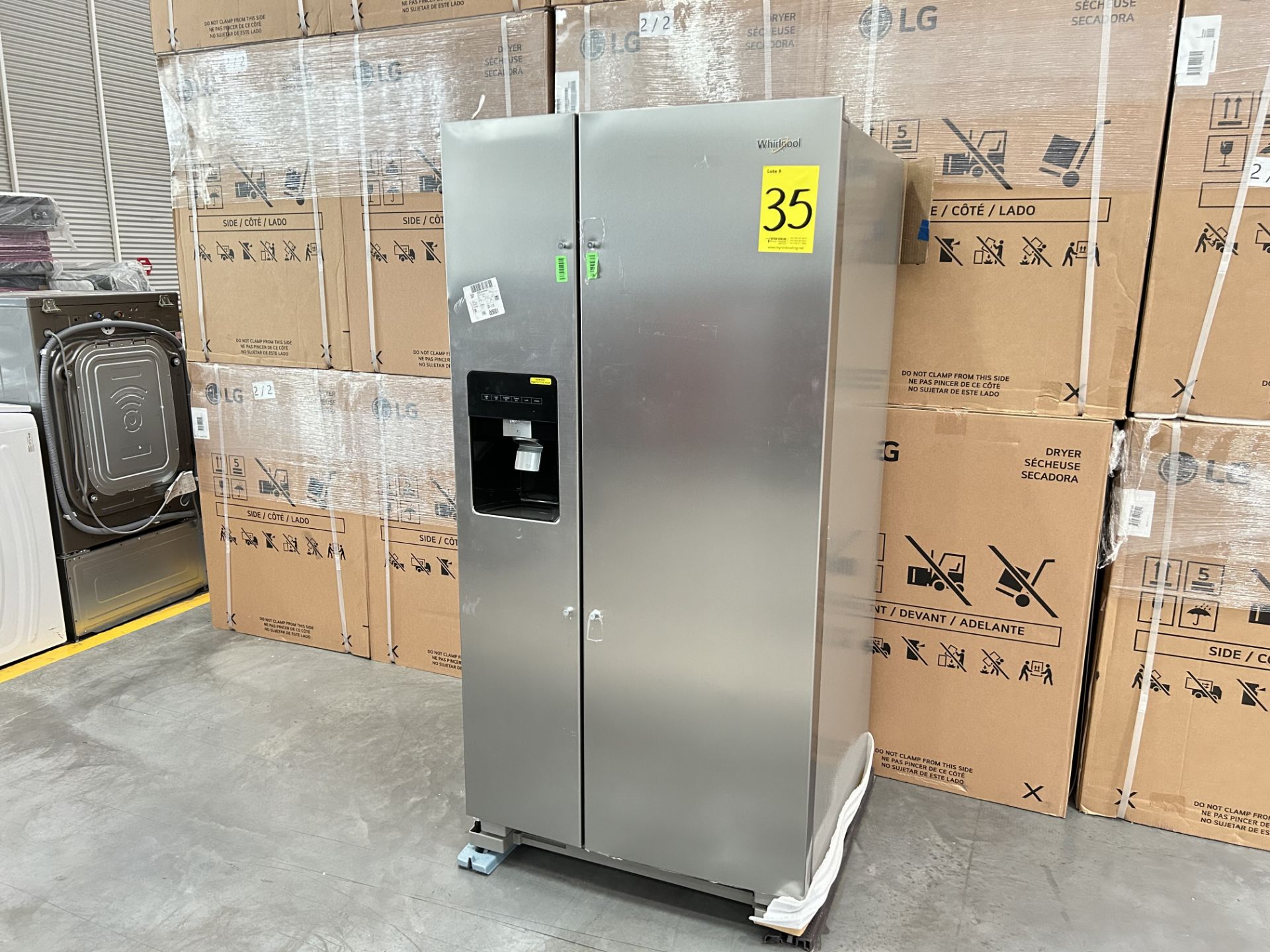 Refrigerador con dispensador de agua Marca WHIRLPOOL, Modelo WD2620S, Serie 310290, Color GRIS (Equ - Image 3 of 7