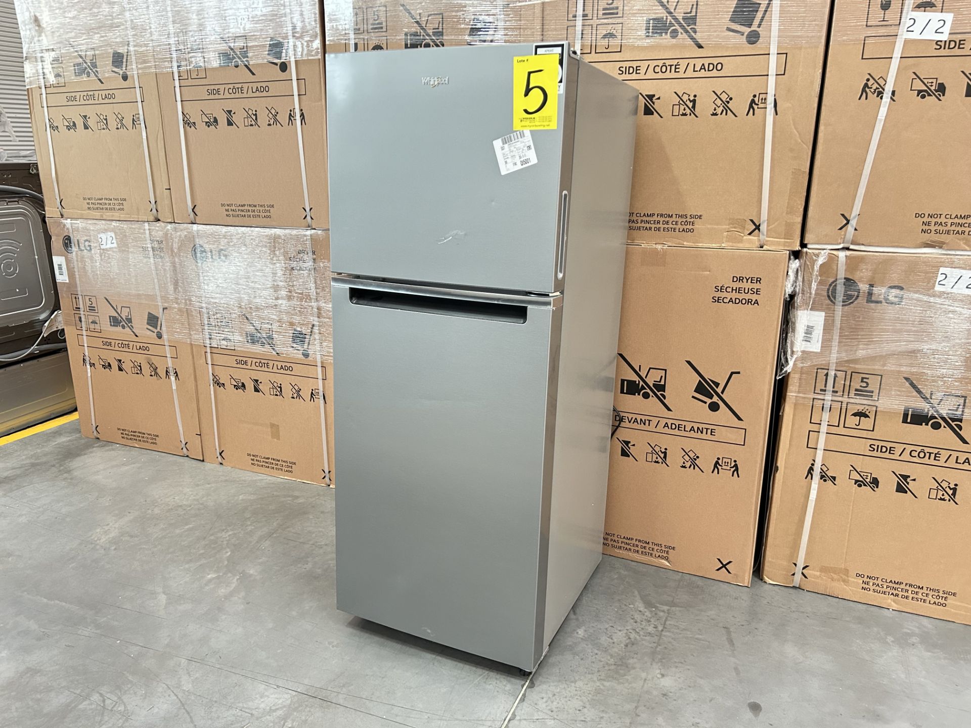 Refrigerador Marca WHIRLPOOL, Modelo WT1230K, Serie 279431, Color GRIS (Equipo de devolución) - Image 3 of 7