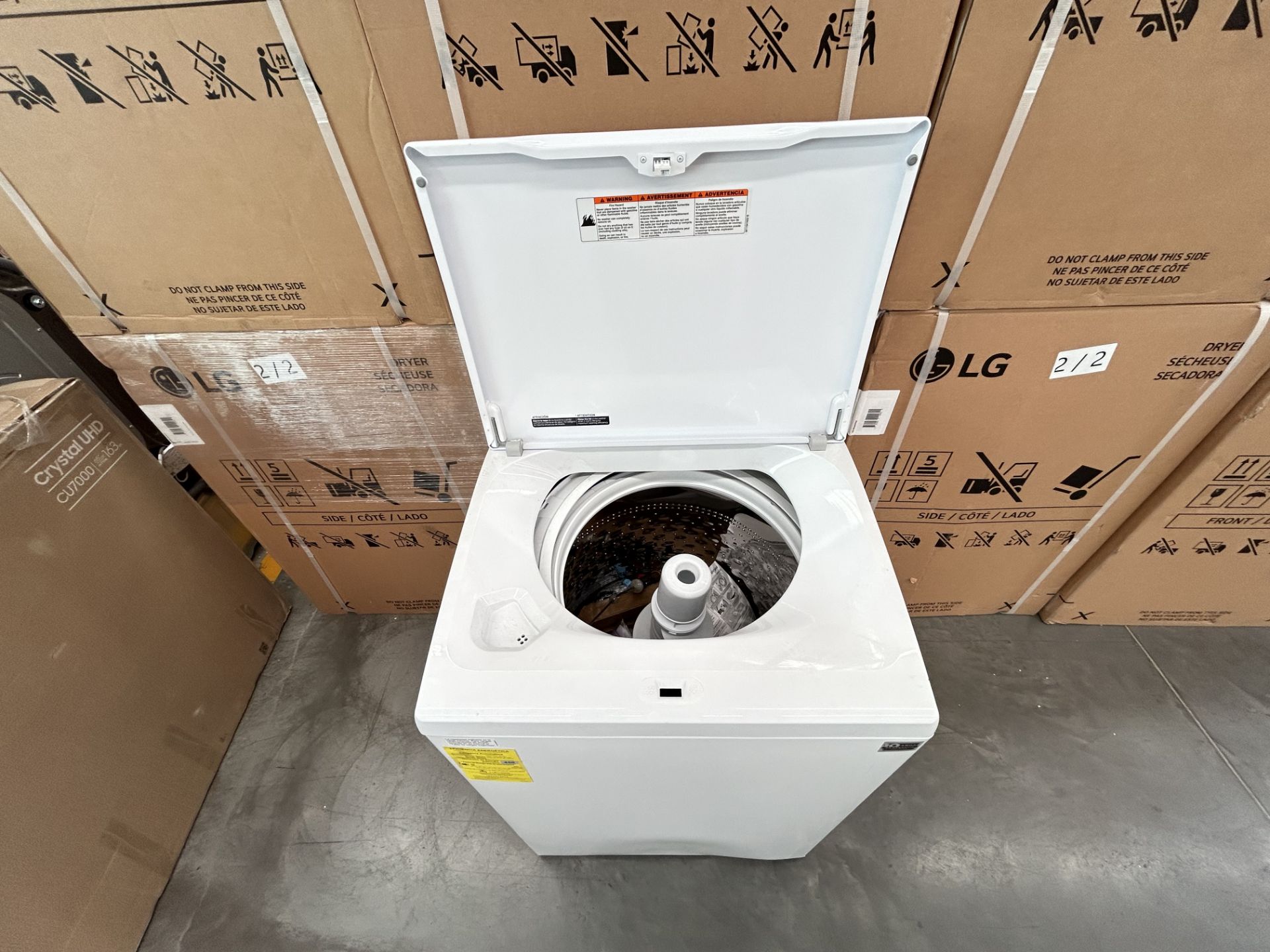 Lavadora de 22 Kg Marca WHIRLPOOL, Modelo 8MWTW2224PMM0, Serie 322615, Color BLANCO (Equipo de devo - Image 5 of 8