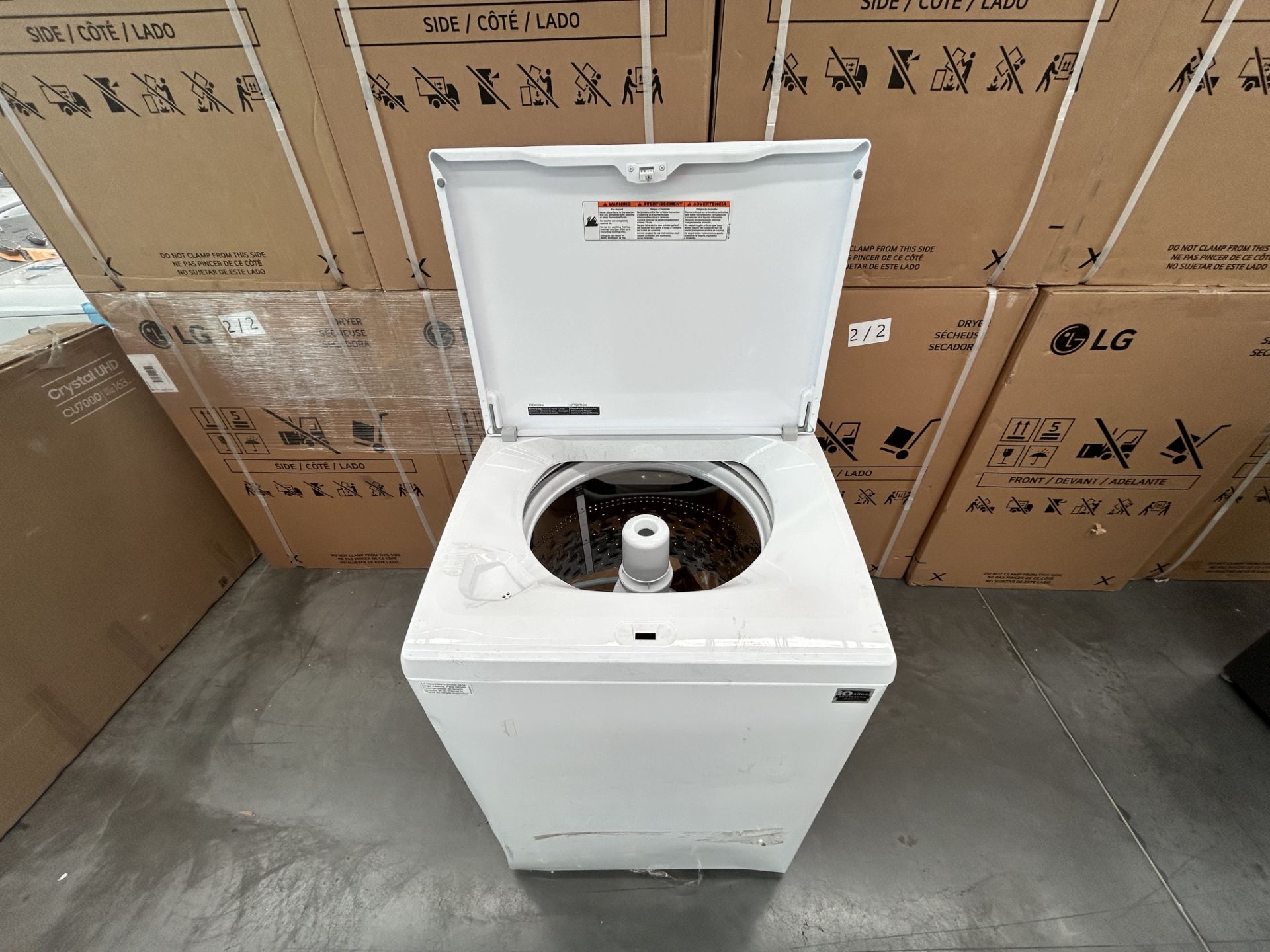 Lavadora de 22 Kg Marca WHIRLPOOL, Modelo 8MWTW2224PMM0, Serie 322565, Color BLANCO (Equipo de devo - Image 5 of 8