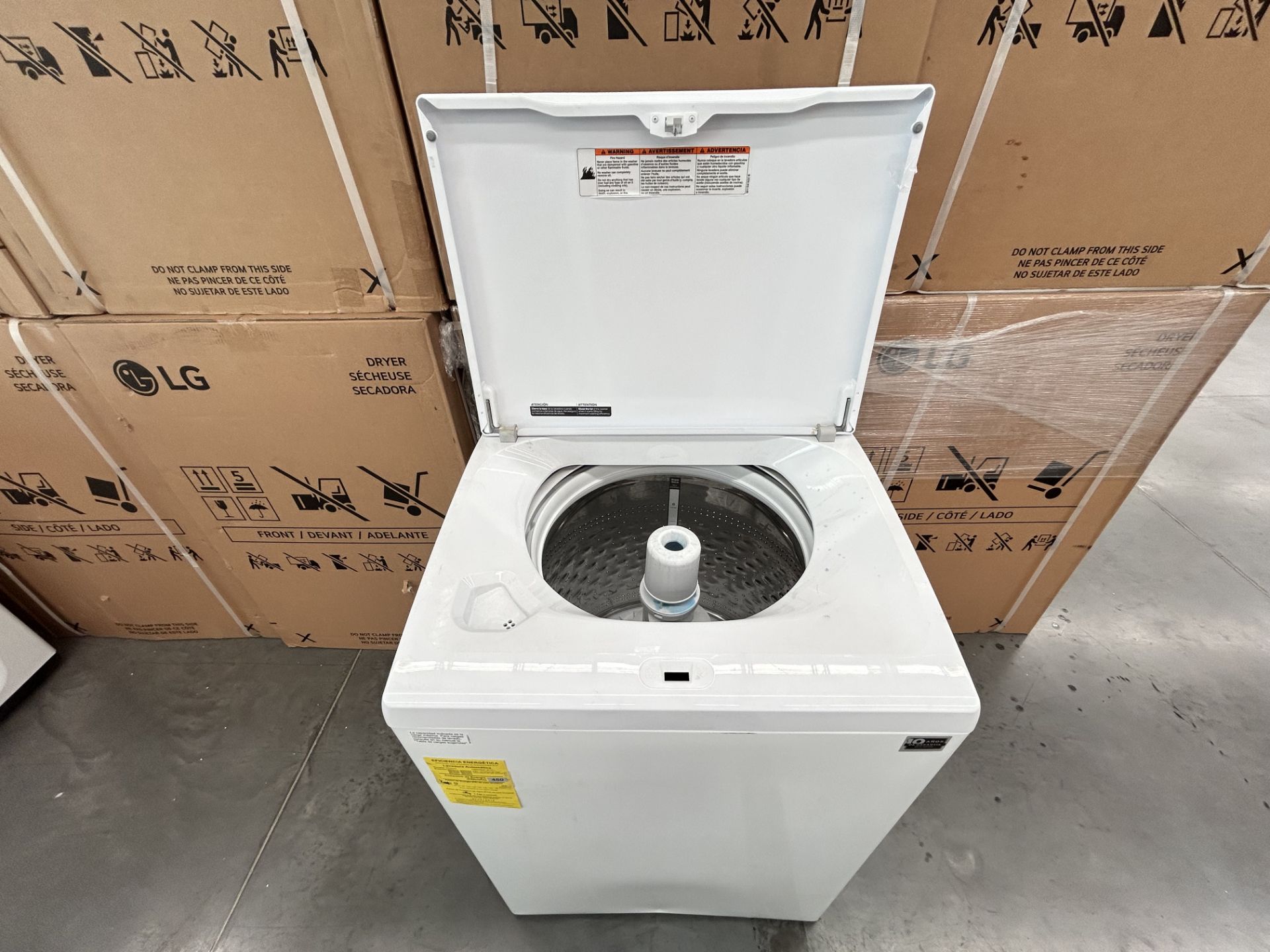 Lavadora de 22 Kg Marca WHIRLPOOL, Modelo 8MWTW2224PMM0, Serie 442899, Color BLANCO (Equipo de devo - Image 5 of 8