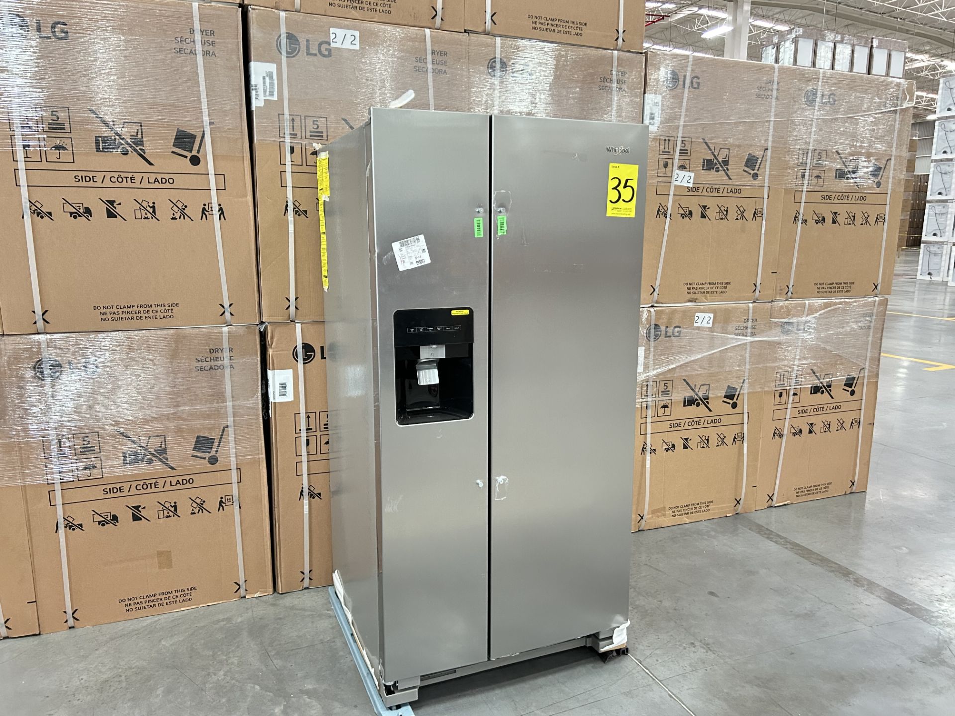 Refrigerador con dispensador de agua Marca WHIRLPOOL, Modelo WD2620S, Serie 310290, Color GRIS (Equ - Image 2 of 7