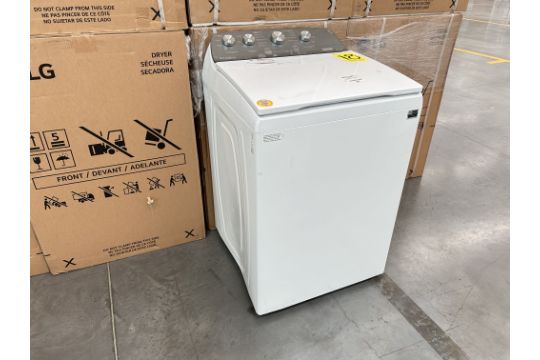 Lavadora de 22 Kg Marca WHIRLPOOL, Modelo 8MWTW2224PMM0, Serie 442844, Color BLANCO (Equipo de devo - Image 2 of 8