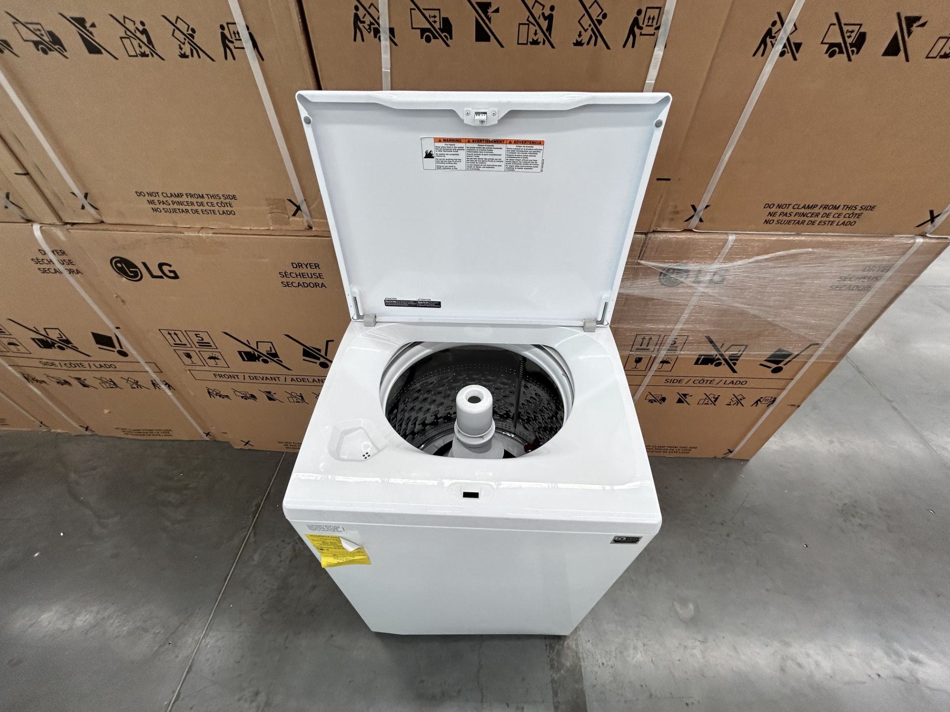 Lavadora de 22 Kg Marca WHIRLPOOL, Modelo 8MWTW2224PMM0, Serie 450449, Color BLANCO (Equipo de devo - Image 5 of 8