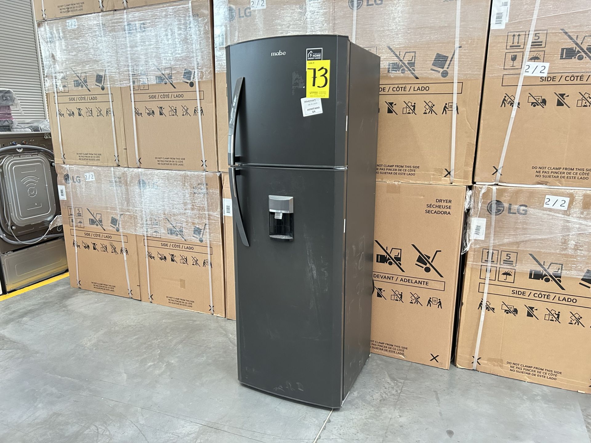 Refrigerador con dispensador de agua Marca MABE, Modelo RMA300FJMR, Serie 710675, Color GRIS (Equip - Bild 3 aus 7