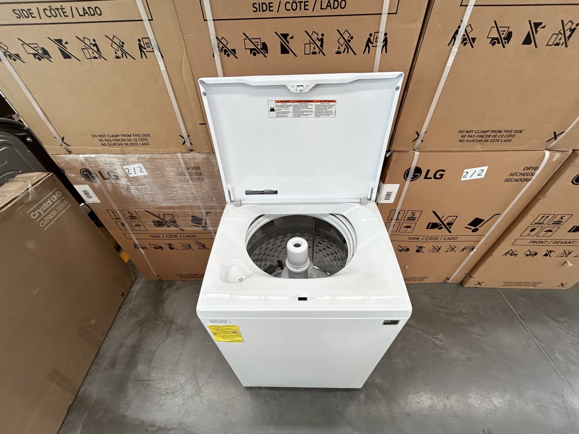 Lavadora de 22 Kg Marca WHIRLPOOL, Modelo 8MWTW2224PMM0, Serie 442083, Color BLANCO (Equipo de devo - Image 5 of 8