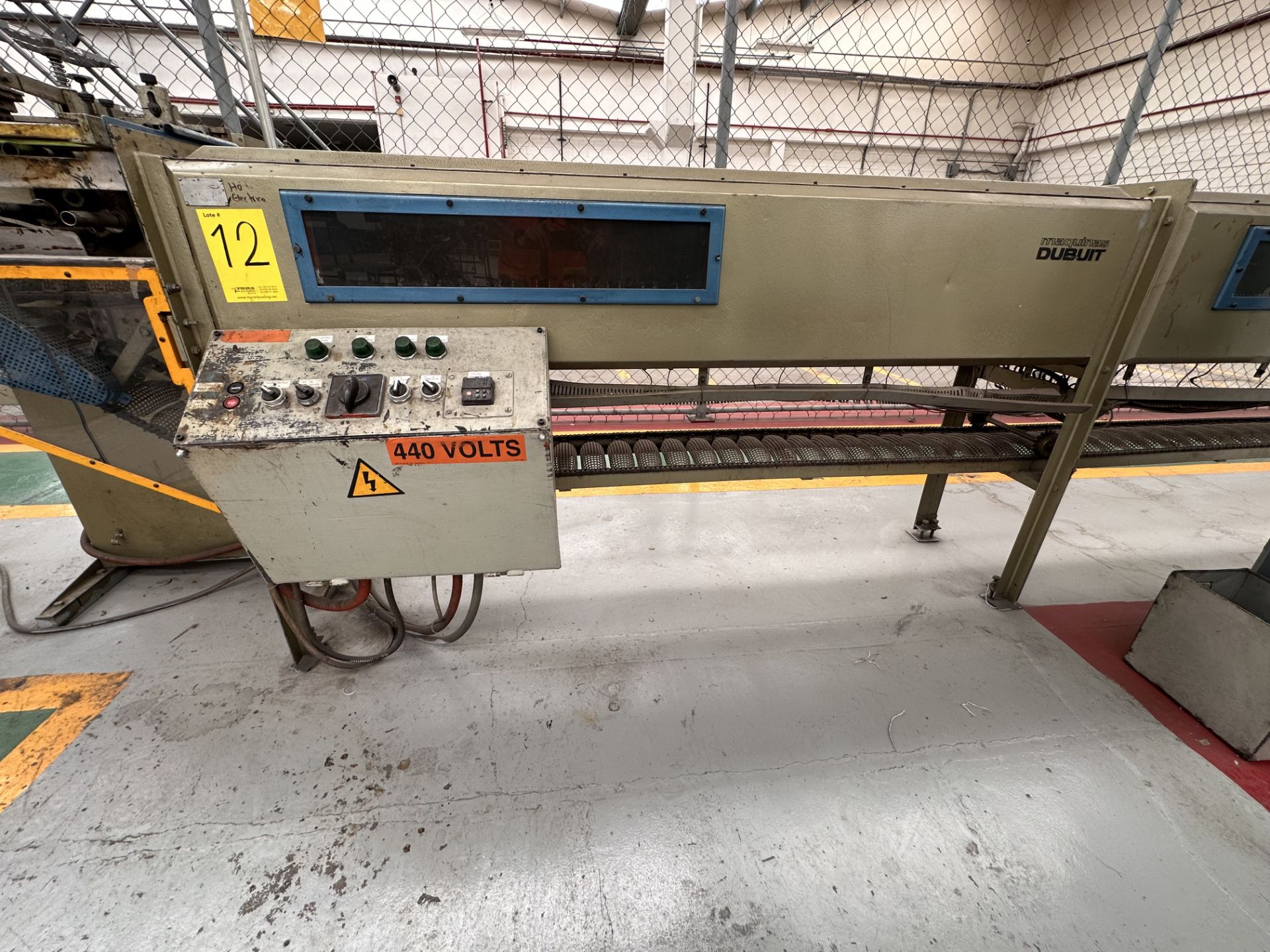 DUBUIT Electric Resistance Oven for screen printing of lids, Model 44, Serial No. 2617, Year 1979,