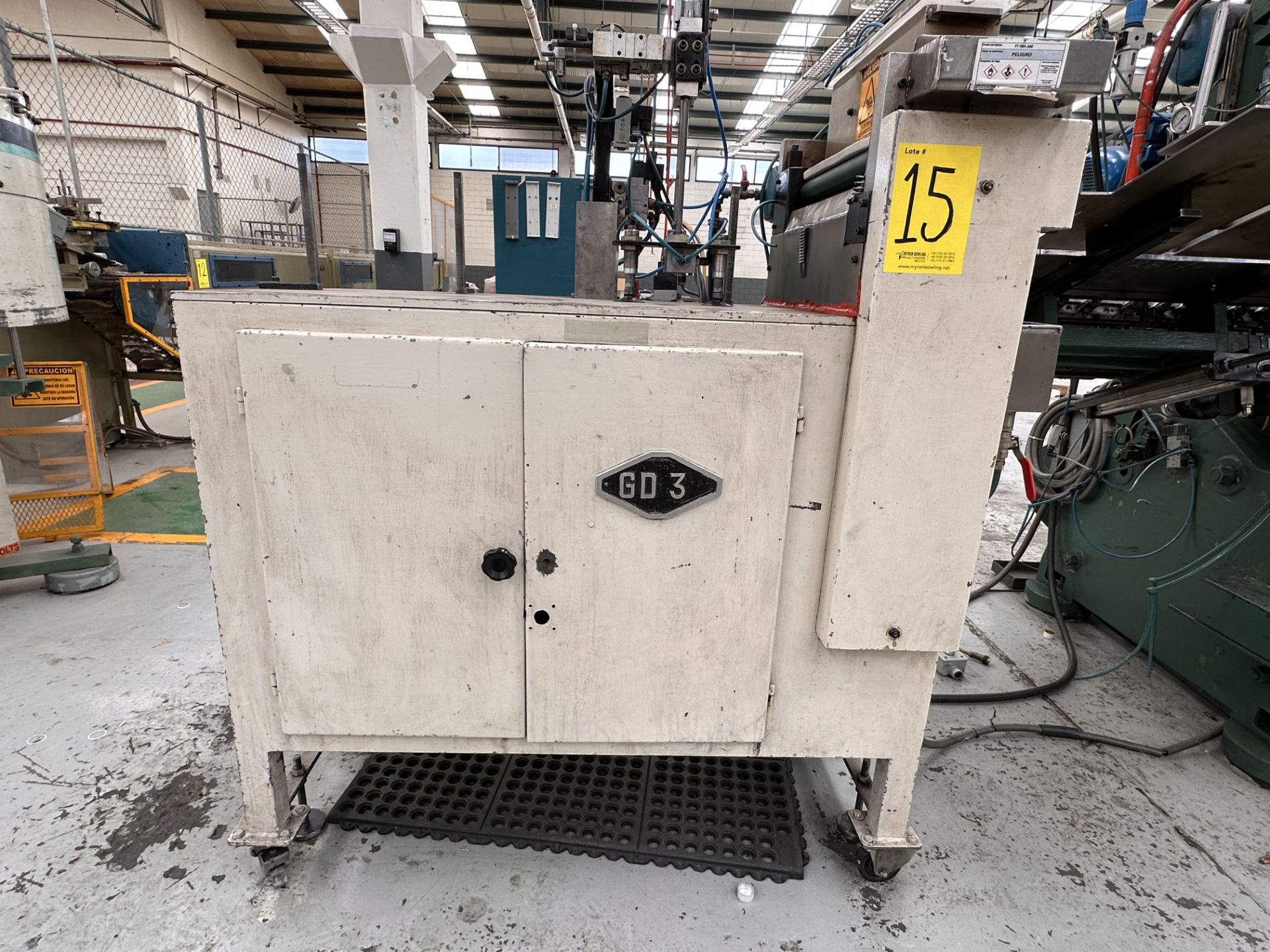 Blade Lubrication Table, Model GD 3, Serial No. S/S, Year ND, 440V, Maximum working width 38 cm, In