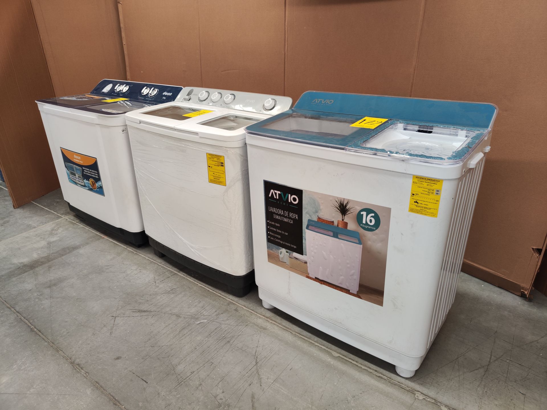Lote de 3 lavadoras contiene: 1 lavadora de 20 KG marca DACE, Modelo LS2002C, Serie 08569, Color BL - Image 3 of 9