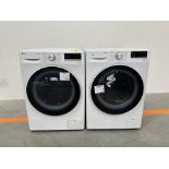 Lote de 2 lavadoras contiene: 1 Lavadora de 12 KG Marca LG, Modelo WM12WVC4S6, Serie 53874, Color B