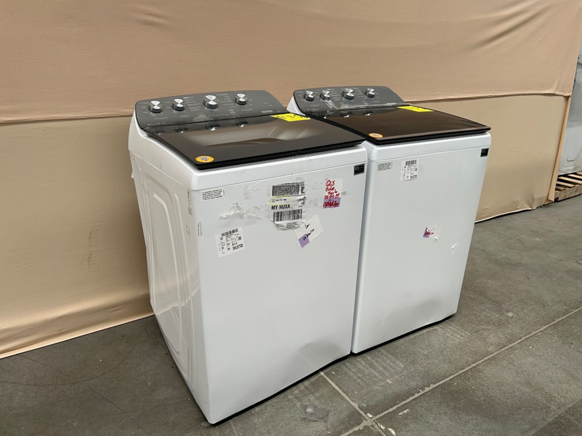 Lote de 2 lavadoras contiene: 1 Lavadora de 22 KG Marca WHIRPOOL, Modelo 8MWTW2224WJM0, Serie 23779 - Image 2 of 6