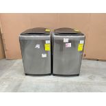 Lote de 2 lavadoras contiene: 1 Lavadora de 21 KG Marca LG, Modelo WT21VV6, Serie 2W599, Color GRIS