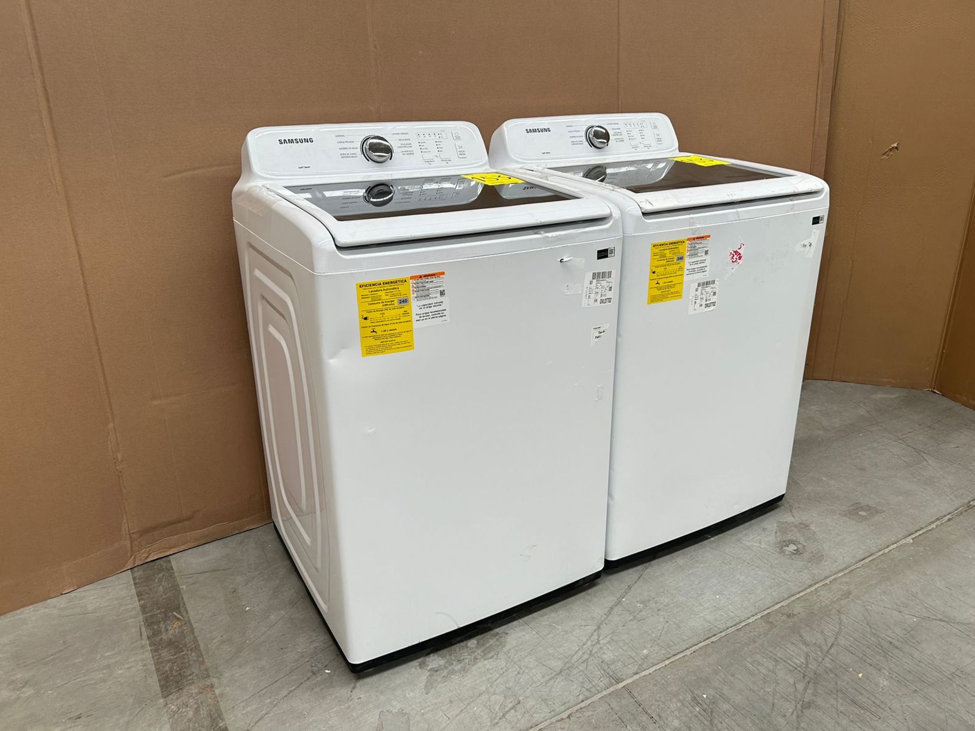 Lote de 2 lavadoras contiene: 1 Lavadora de 20 KG Marca SAMSUNG, Modelo WA20A3351GW, Serie 00285R, - Image 3 of 6