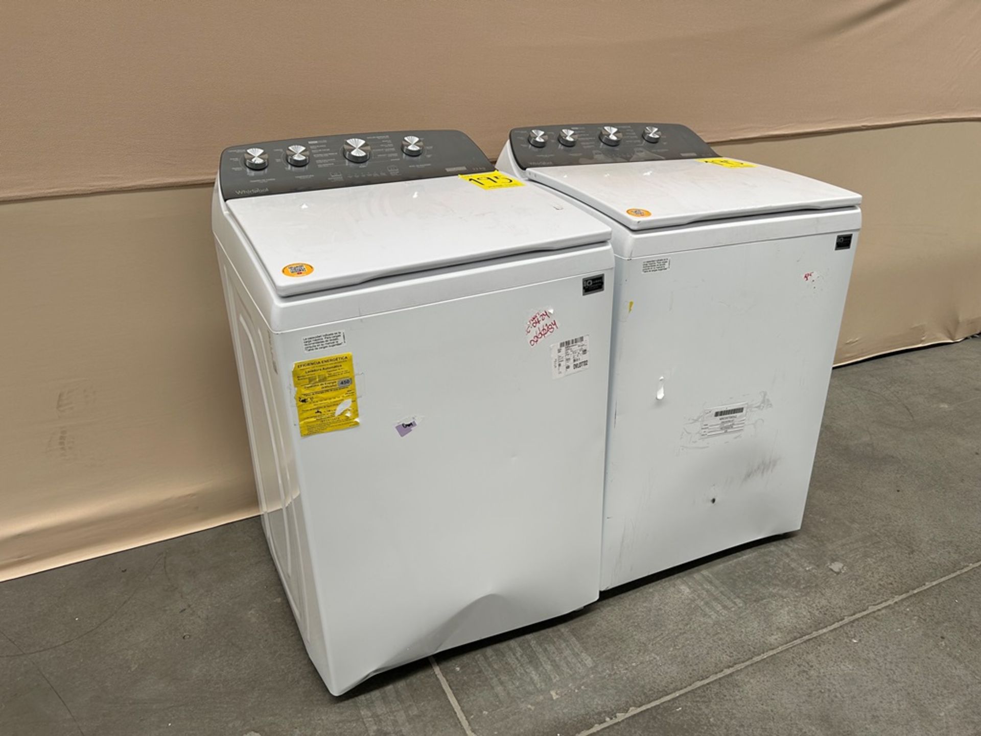 Lote de 2 lavadoras contiene: 1 Lavadora de 22 KG Marca WHIRPOOL, Modelo 8MWTW2224MPM0, Serie 70507 - Image 3 of 7