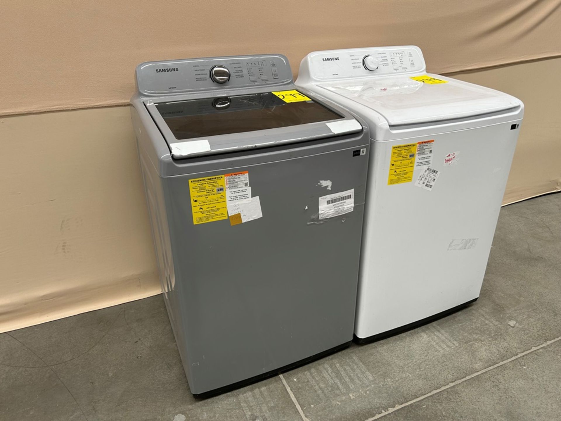 Lote de 2 lavadoras contiene: 1 Lavadora de 20 KG Marca SAMSUNG, Modelo WA20A3350GW, Serie 0027IF, - Image 2 of 6