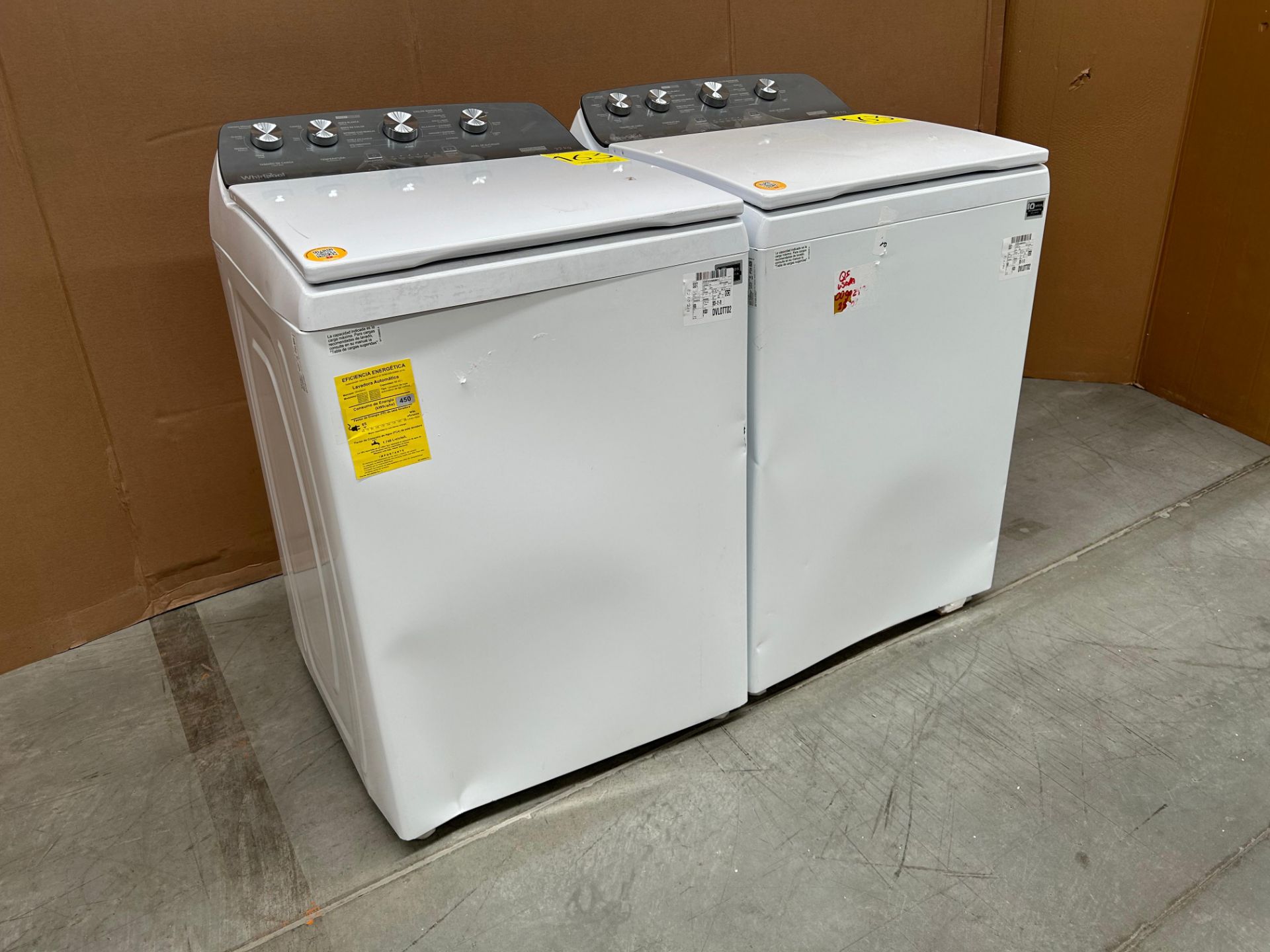 Lote de 2 lavadoras contiene: 1 Lavadora de 22 KG Marca WHIRPOOL, Modelo 8MWTW2224MPM0, Serie 70340 - Image 3 of 6