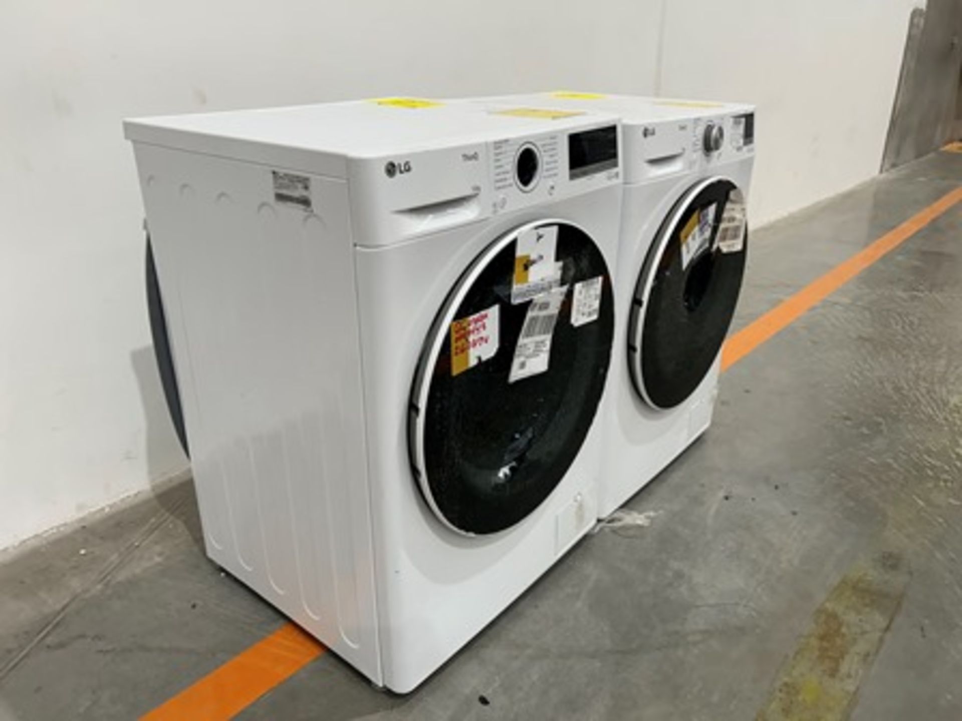 Lote de 2 lavadoras contiene: 1 Lavadora de 12 KG Marca LG, Modelo WM12WVC4S6, Serie 53846, Color B - Image 3 of 8